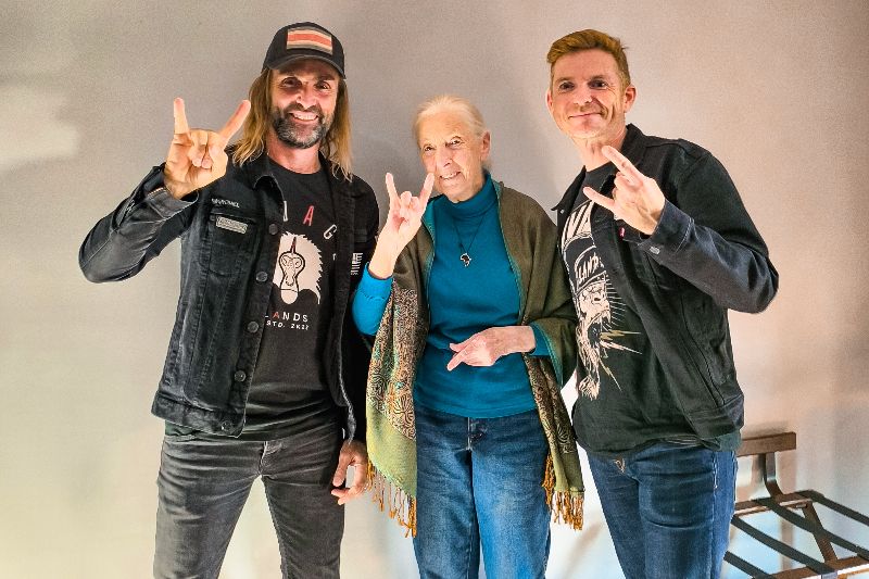 Jane Goodall with savage lands