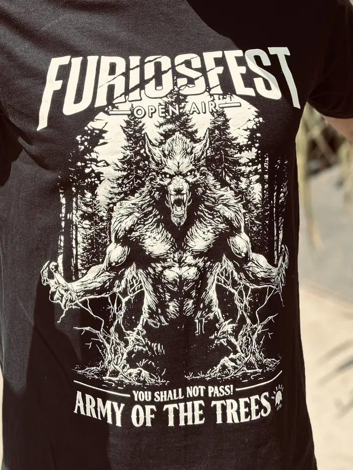 army of the trees collaborative shirt with furiosfest
